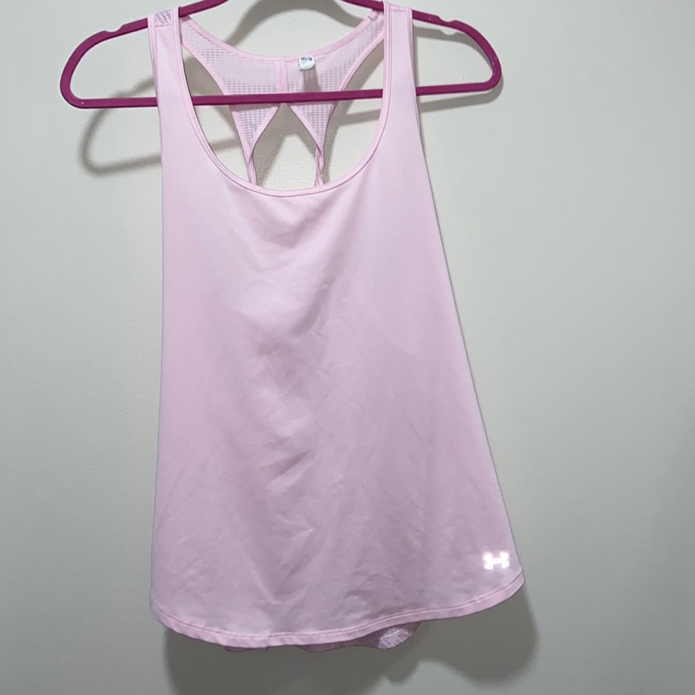 Under Armour baby pink workout tank top